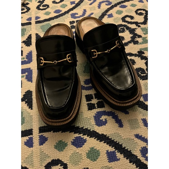 Sam Edelman LENNON LUG SOLE MULE Black Leather Sz 6 - Picture 4 of 6